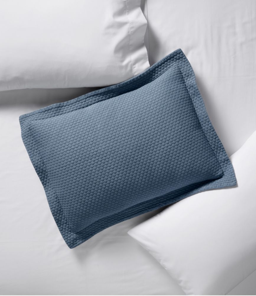 Organic Honeycomb Matelassé Sham - US 7686