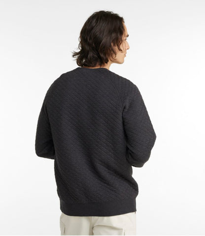 Men's Quilted Sweatshirt, Crewneck - US 4573