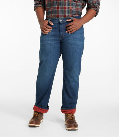 Men's BeanFlex® Jeans, Standard Athletic Fit, Fleece-Lined - US 8499