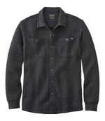 Men's Quilted Sweatshirts, Snap Overshirt - US 0414