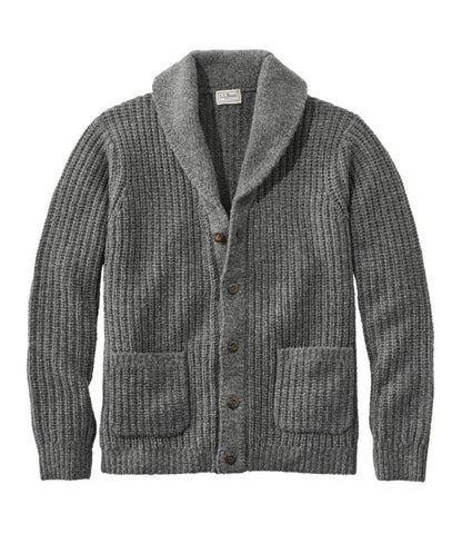 Men's L.L.Bean Classic Ragg Wool Sweater, Cardigan - US 3186