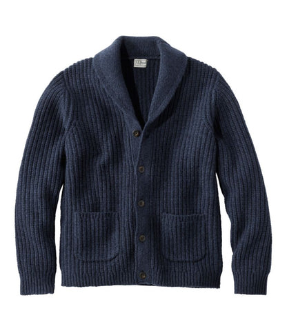 Men's L.L.Bean Classic Ragg Wool Sweater, Cardigan - US 6755