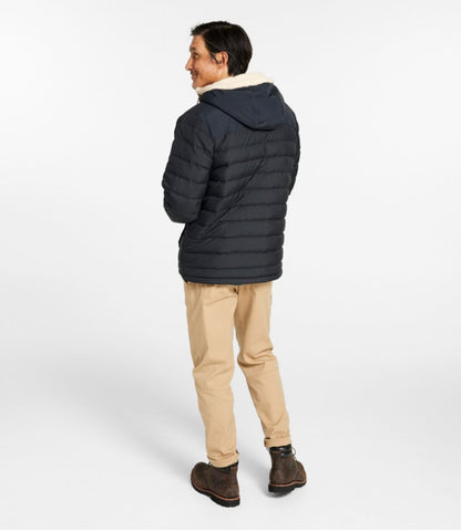 Men's Mountain Classic Down Hooded Jacket, Sherpa-Lined - US 9535