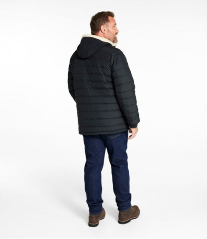 Men's Mountain Classic Down Hooded Jacket, Sherpa-Lined - US 9535