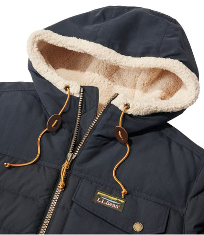 Men's Mountain Classic Down Hooded Jacket, Sherpa-Lined - US 9535