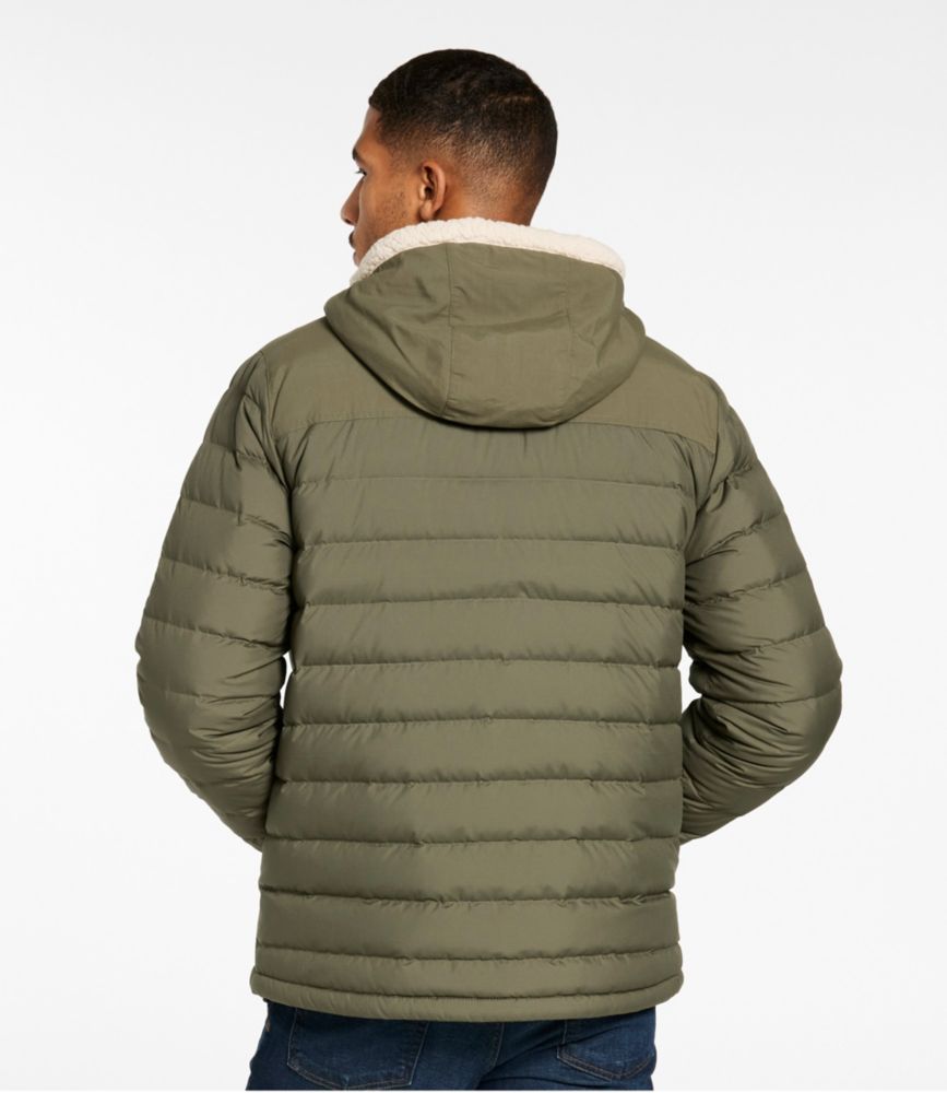 Men's Mountain Classic Down Hooded Jacket, Sherpa-Lined - US 3984