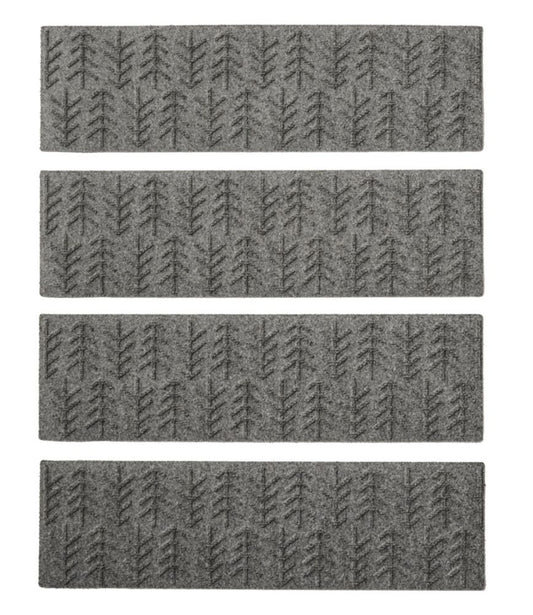 Everyspace Recycled Waterhog Mat, Stair Treads, Set of Four, Trees - US 4723