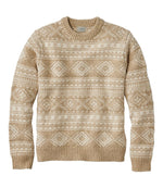 Men's Bean's Classic Ragg Wool Sweater, Crewneck, Fair Isle - US 3222