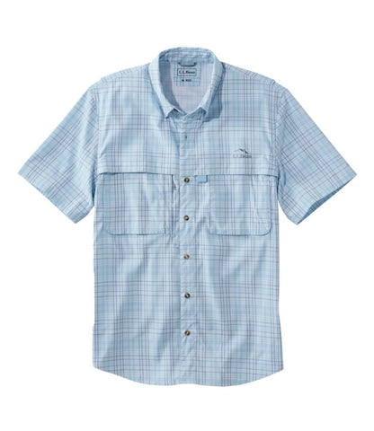 Men's Tropicwear Shirt, Plaid Short-Sleeve - US 7717