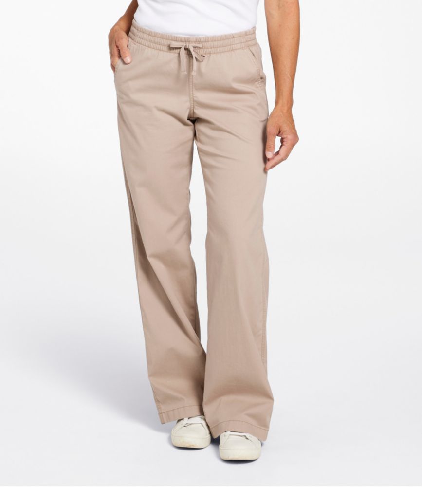 Lakewashed Pull-on Chinos, Mid-Rise Wide-Leg - US 1314