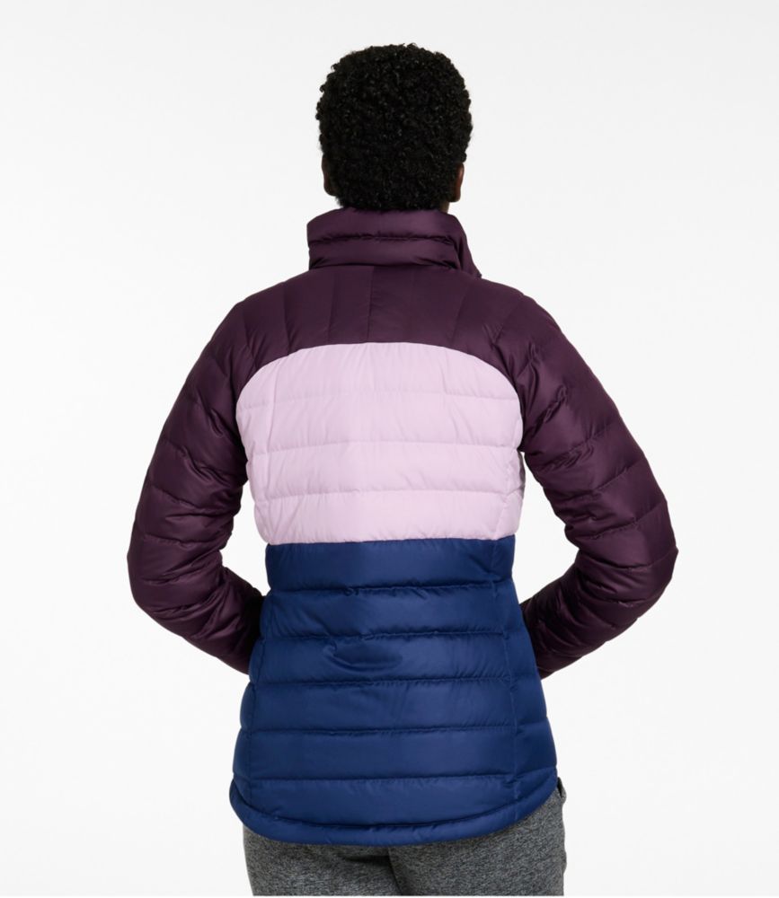 Women's Bean's Down Jacket, Colorblock - US 3470