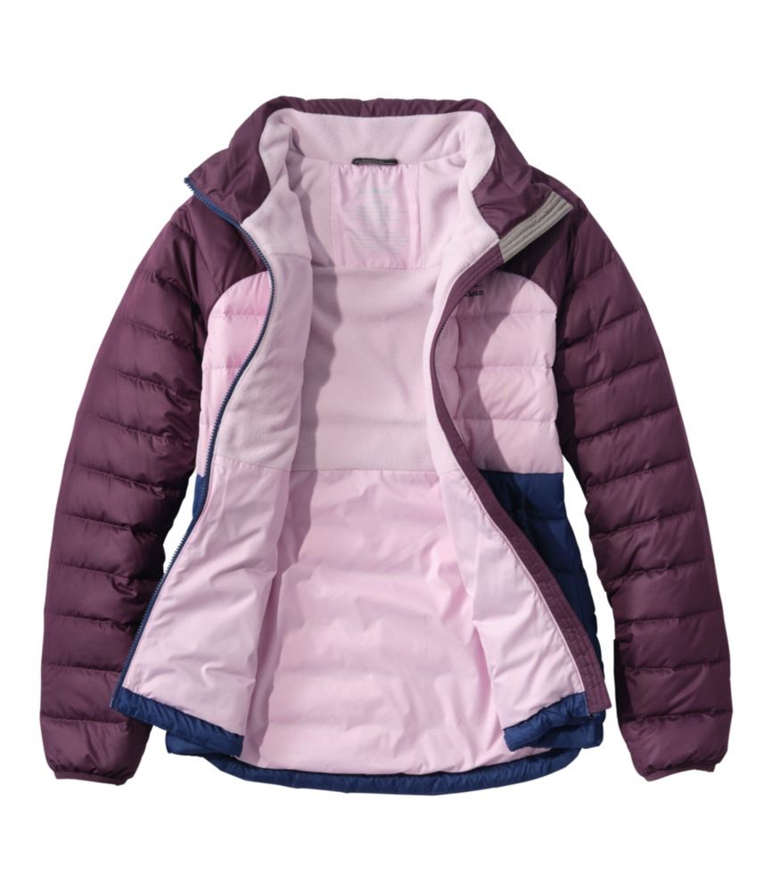 Women's Bean's Down Jacket, Colorblock - US 3470