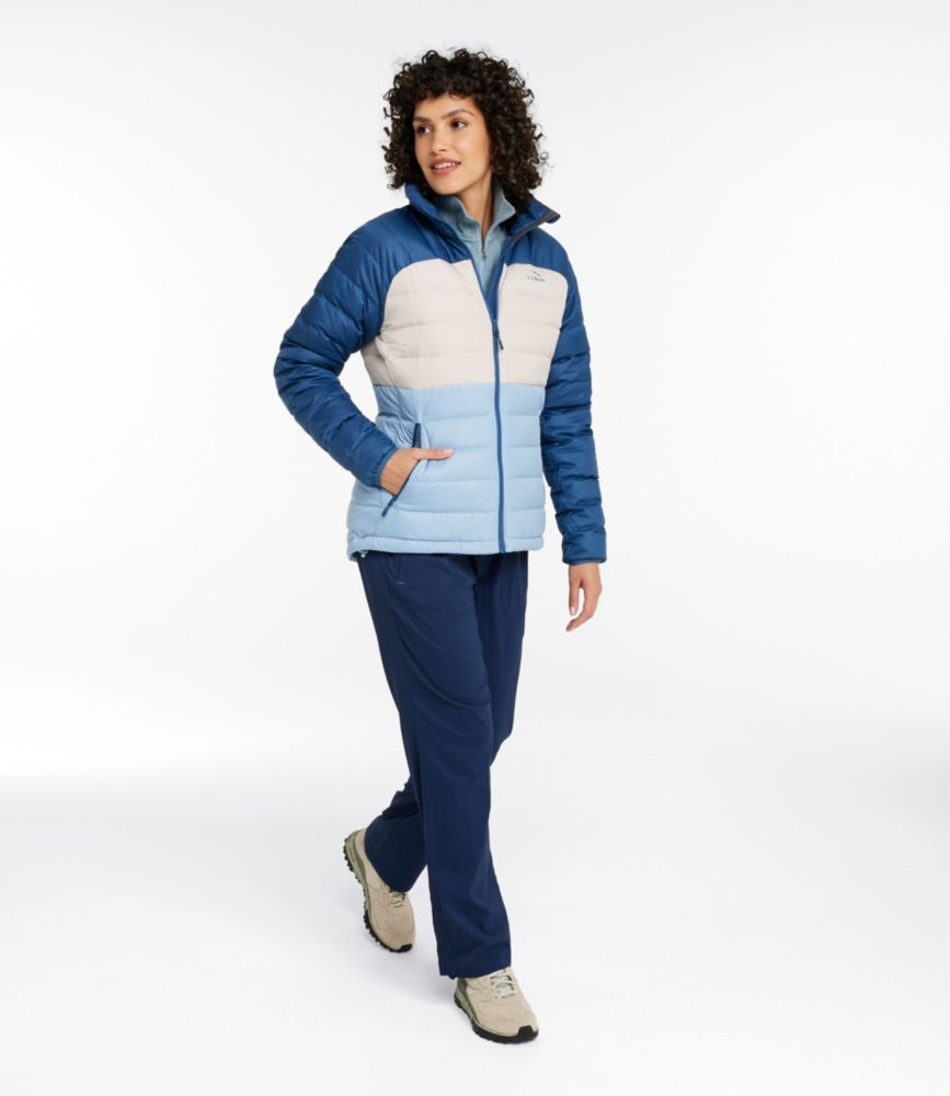 Women's Bean's Down Jacket, Colorblock - US 6230
