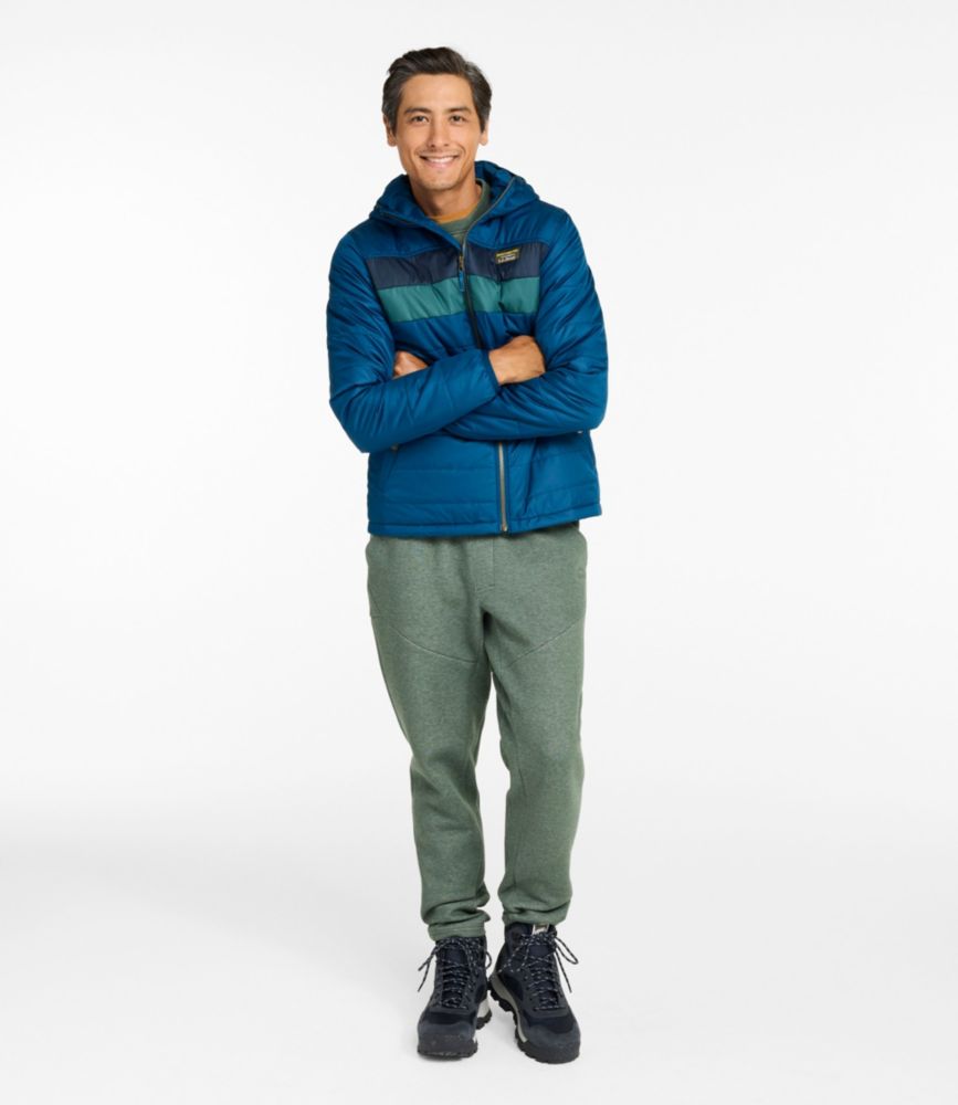 Men's Mountain Classic Puffer Hooded Jacket, Colorblock - US 0160