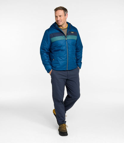 Men's Mountain Classic Puffer Hooded Jacket, Colorblock - US 0160