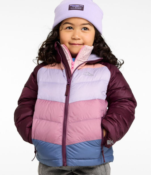 Kids' Ultralight 650 Down Jacket, Colorblock - US 2956