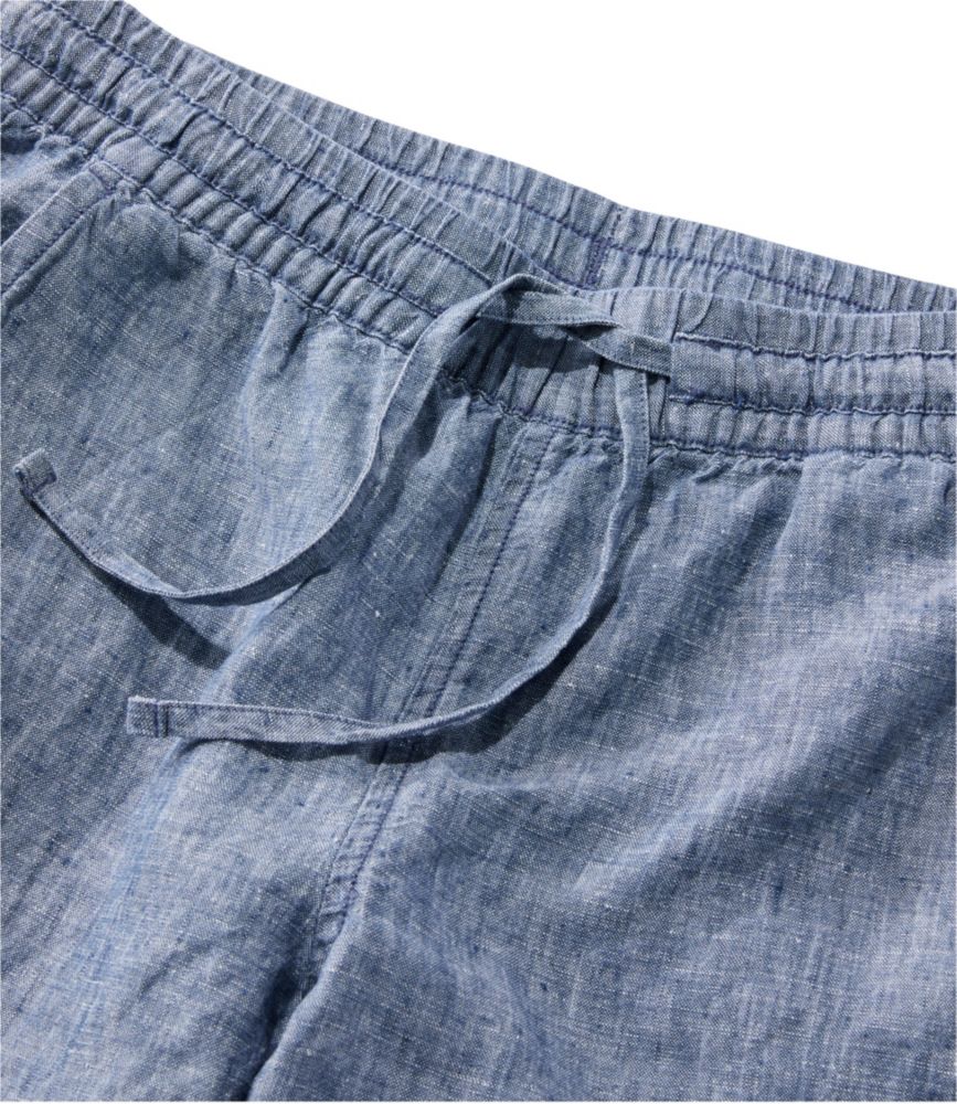 Women's Premium Linen Pull-On Ankle Pants, Mid-Rise Tapered-Leg - US 1052