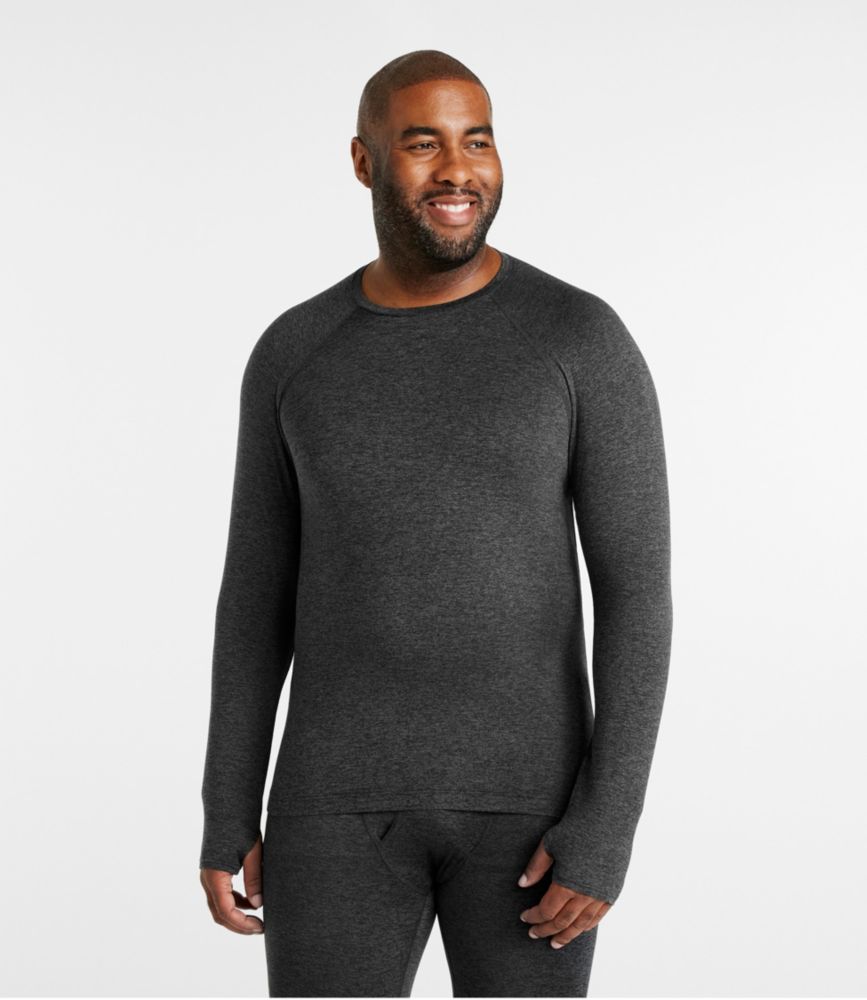 Men's L.L.Bean Simple Soft Base Layer, Crew - US 9631