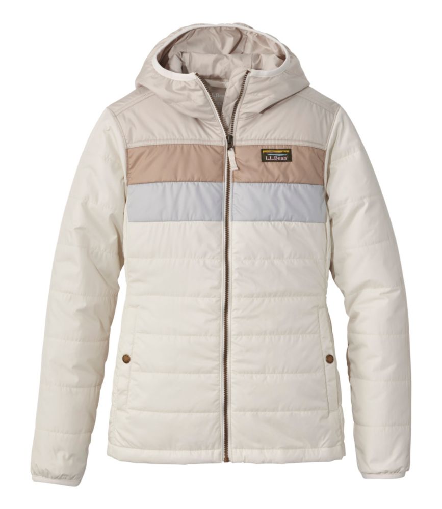 Women's Mountain Classic Puffer Hooded Jacket, Colorblock - US 1072