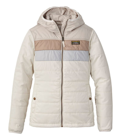 Women's Mountain Classic Puffer Hooded Jacket, Colorblock - US 1072