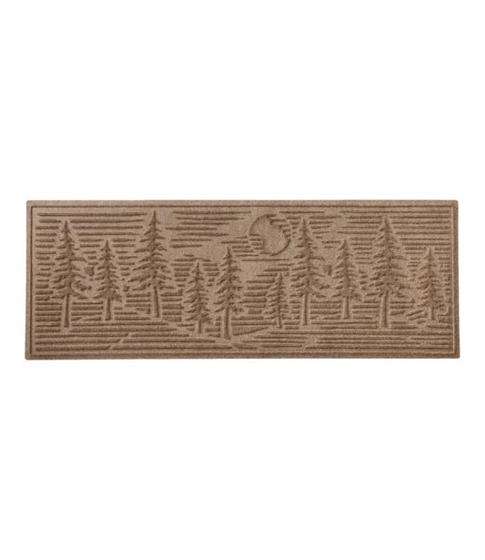 Everyspace Recycled Waterhog Wide Doormat, Pine Trees - US 5805