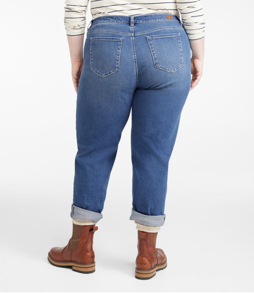 Women's Signature Organic Denim Boyfriend Jeans, Low-Rise Straight-Leg - US 6106