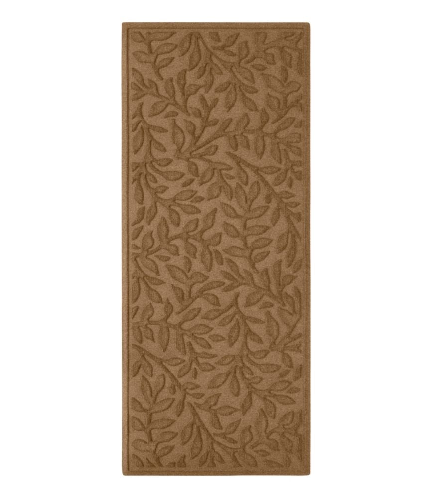 Heavyweight Recycled Waterhog Mat Runner, Woodland Leaf - US 6884