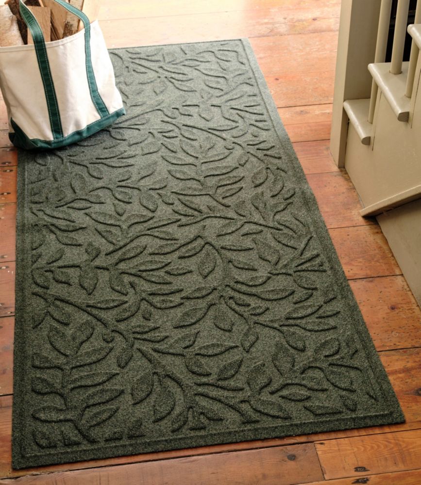 Heavyweight Recycled Waterhog Mat Runner, Woodland Leaf - US 2388