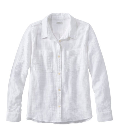 Women's Cloud Gauze Shirt, Long-Sleeve - US 9859