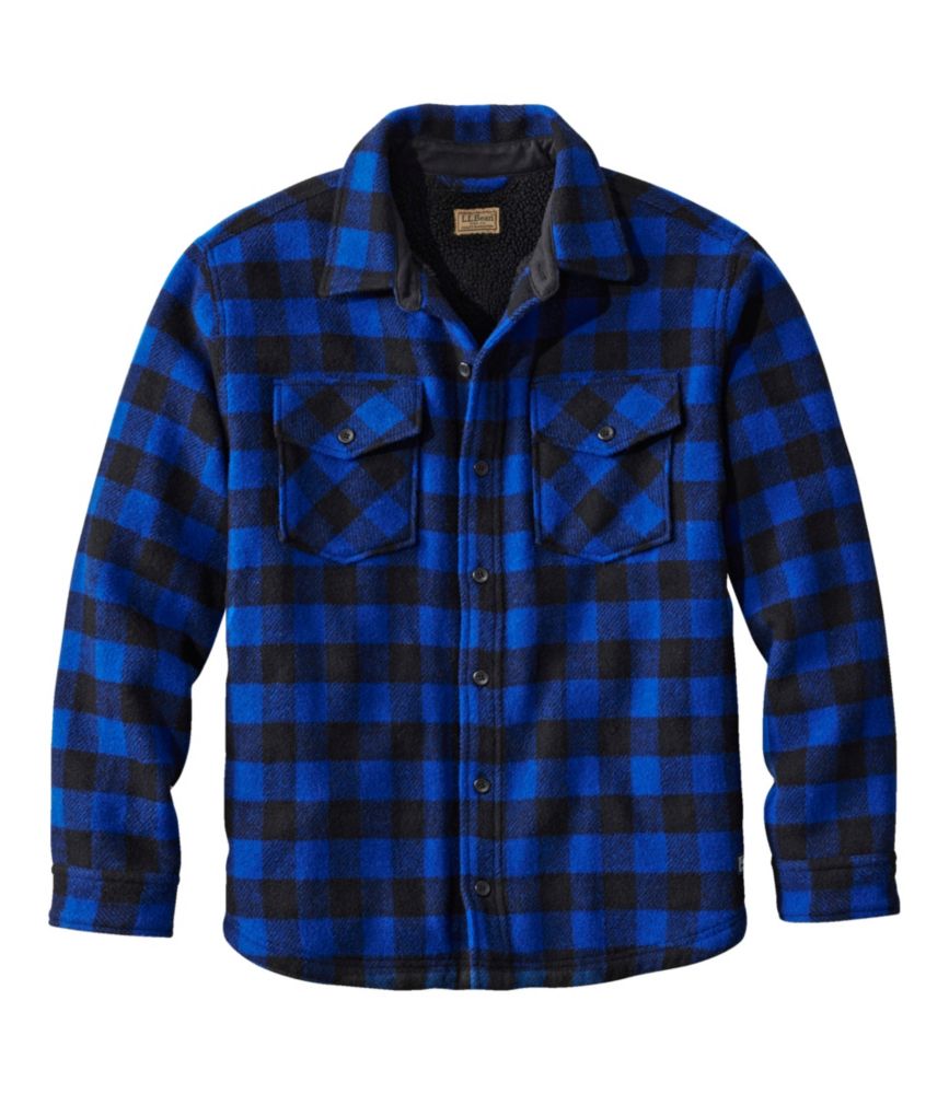 Men's Maine Guide Sherpa Lined Wool Shirt - US 0277