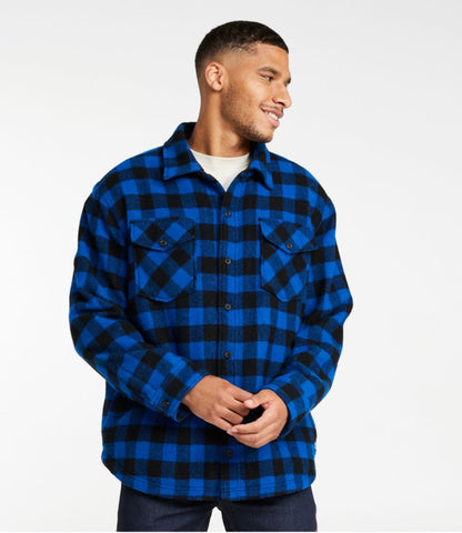 Men's Maine Guide Sherpa Lined Wool Shirt - US 0277