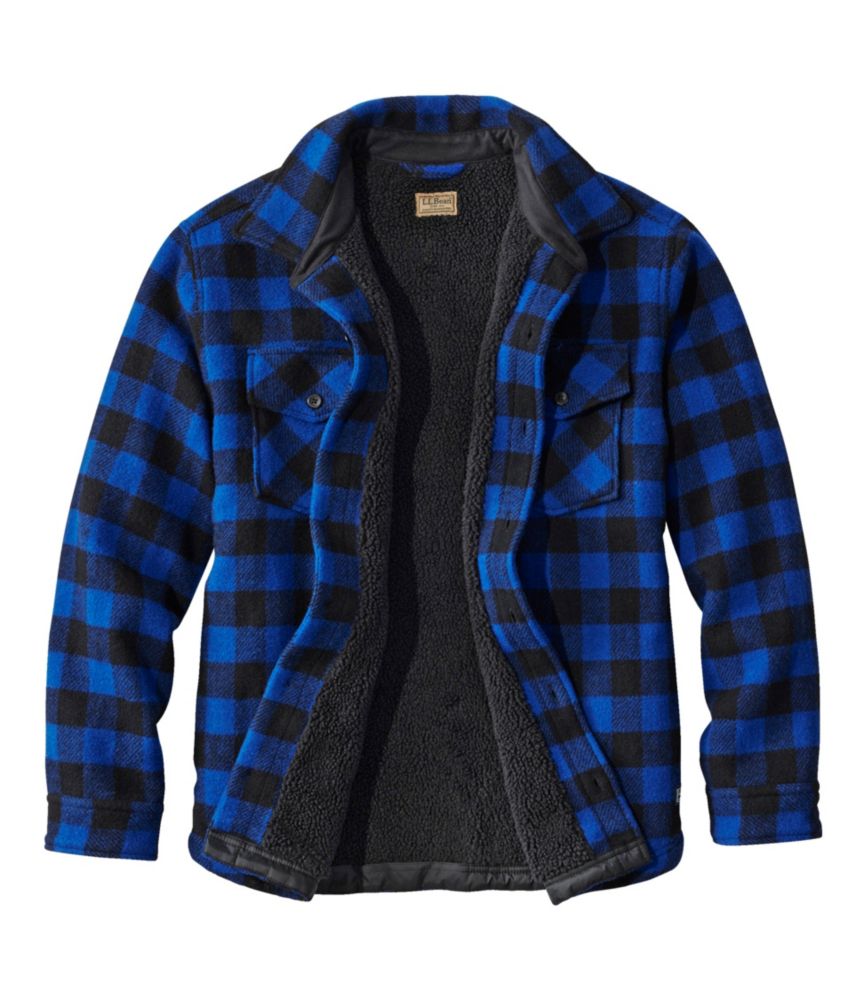 Men's Maine Guide Sherpa Lined Wool Shirt - US 0277