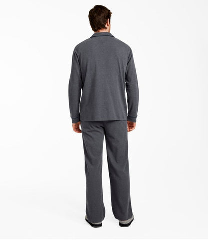 Men's Bean's Cotton Knit Pajamas, Button-Front PJ Set - US 4128