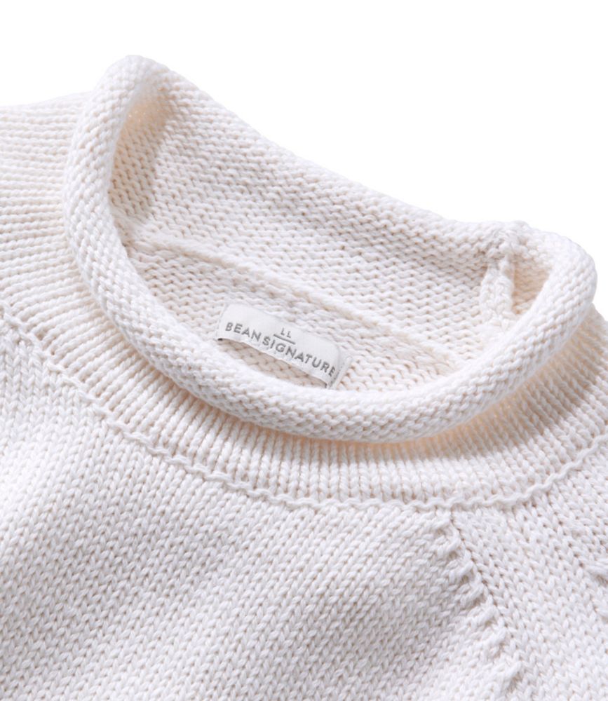 Women's Signature Original Cotton Sweater, Rollneck Novelty - US 0537
