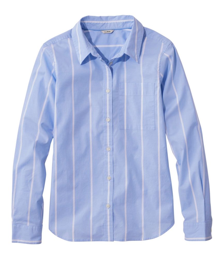Women's Essential Cotton Poplin Shirt, Long-Sleeve - US 1490