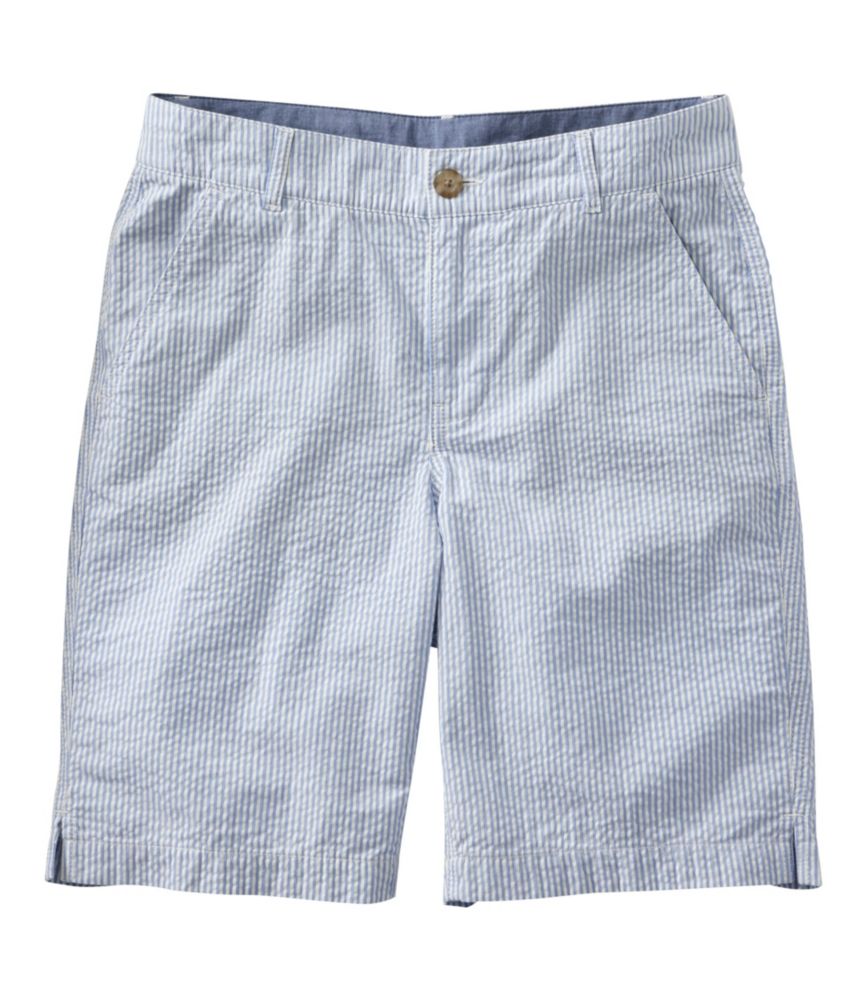 Women's Comfort Stretch Shorts, Seersucker Bermudas 9" - US 3661