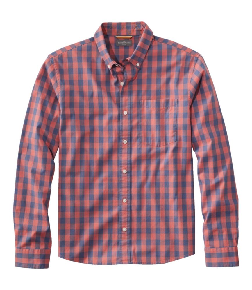 Men's Signature Stretch Poplin Shirt, Long-Sleeve, Slim Fit - US 2633