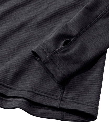 Women's L.L.Bean Midweight Base Layer Crew Top, 1/4 Zip - US 6962