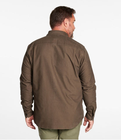 Men's Bean's Moleskin Shirt, Slightly Fitted Untucked Fit - US 8425