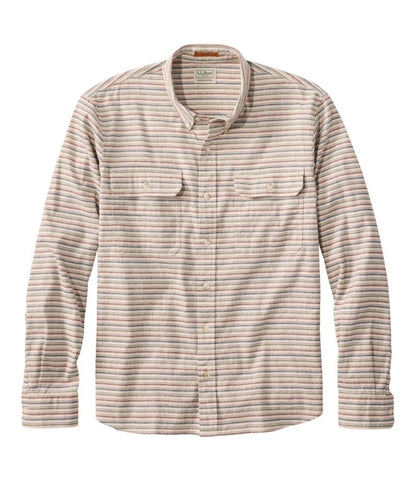 Men's Stonecoast Hemp Shirt, Long-Sleeve, Slightly Fitted Untucked Fit, Stripe - US 4287