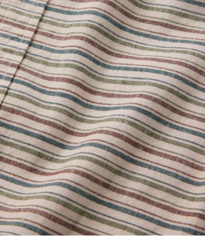 Men's Stonecoast Hemp Shirt, Long-Sleeve, Slightly Fitted Untucked Fit, Stripe - US 4287