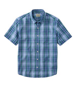Men's Comfort Stretch Performance® Shirt, Short-Sleeve, Slightly Fitted Untucked Fit, Plaid - US 2736