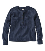 Women's L.L.Bean Day Breeze Shirt, Long-Sleeve Collarless - US 3556