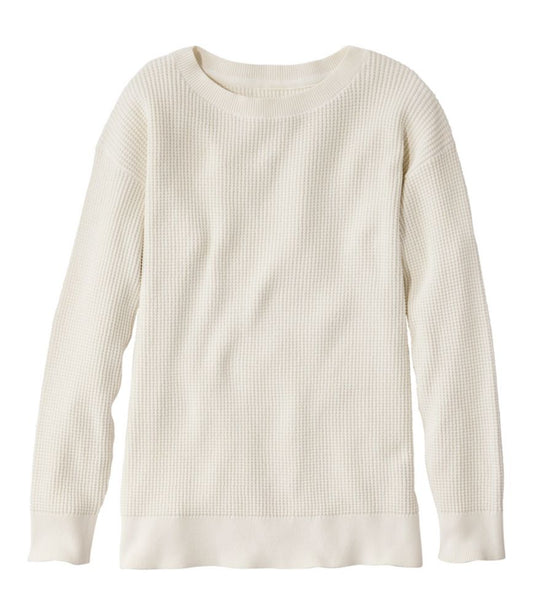 Women's Sunwashed Waffle Sweater, Pullover - US 1964