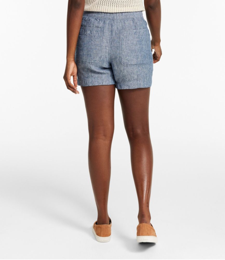 Women's Premium Washable Linen Shorts, Mid-Rise 6" - US 7671