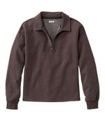 Women's Sunwashed Sweats, Splitneck Polo - US 4842