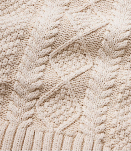 Women's Signature Cotton Fisherman Sweater, Crewneck - US 9157