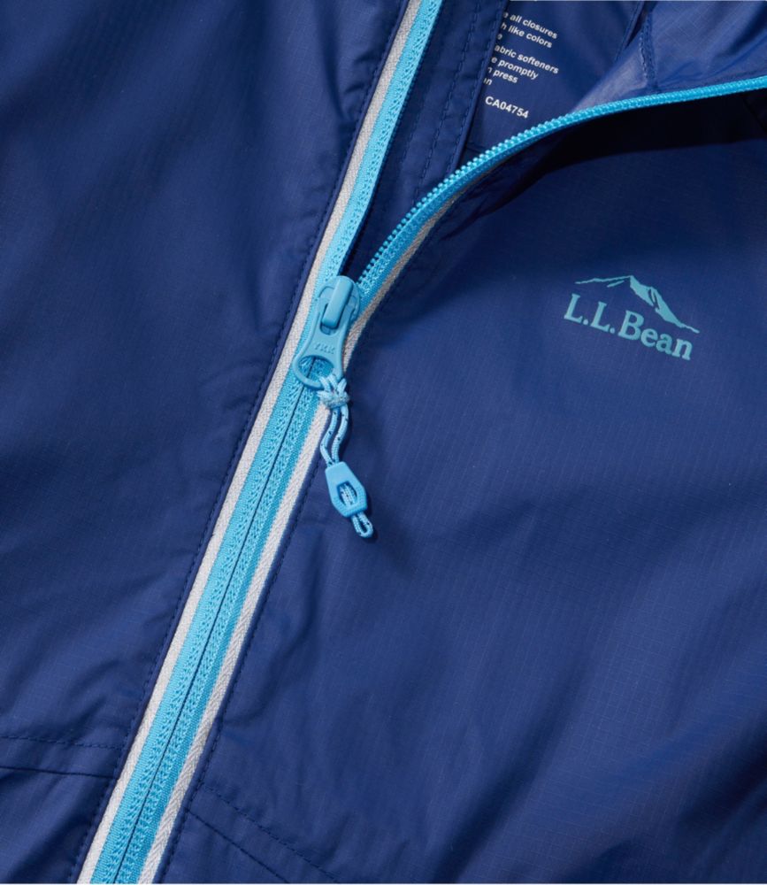Kids' Wind and Rain Jacket, Reflective Zipper - US 0880