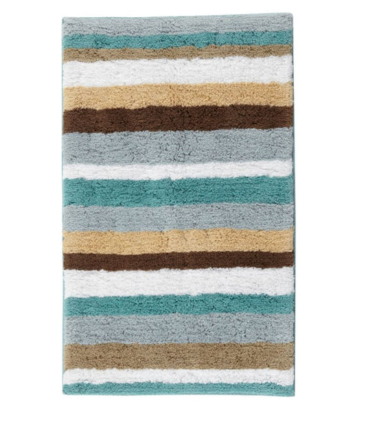 Premium Cotton Bath Mat, Multistripe - US 3807