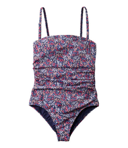 Women's Coastal Essentials Swimwear, Bandeau Tanksuit Print - US 0589